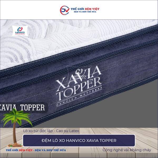 Đệm lò xo Hanvico Xavia Topper 2